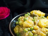 Aloo Matar Curry recipe, Potato Peas Curry
