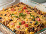 Cheesy Ground Turkey Taco Casserole – Quick & Easy Recipes Using Ground Turkey for Dinner