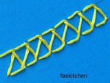Closed Feather Stitch In Hand Embroidery tutorial (Step By Step & Video)