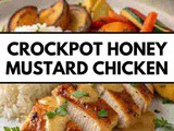 Crockpot Honey Mustard Chicken Recipe | Slow Cooker Honey Dijon Chicken Recipe