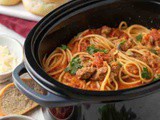 Easy Crockpot Ground Turkey Spaghetti Recipe | Crockpot Pasta Dinner