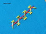 Threaded Chevron Stitch In Hand Embroidery (Step By Step & Video)