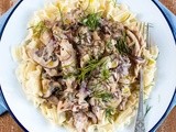 Recipe:Turkey Stroganoff with Soured Cream