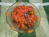 Pandu merapakaya Pickle(Red chilli Pickle)