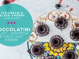 Cioccolatini con gelato, amarene e kroccant Fabbri • Ice-cream and black cherry chocolates