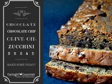 Chocolate Chocolate Chip Olive Oil Zucchini Bread