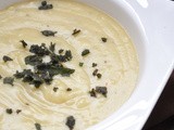 Creamy Sweet Potato Soup with Fried Sage