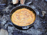 Dutch Oven Corn Casserole & a Glampin Weekend