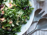Kale Salad with Garlic Tarragon Dressing