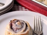 Mixed Berry Jam Scrolls with True Orange Fondant Glaze