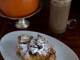 Pumpkin Challah Pudding with Dried Cranberries