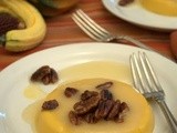 Pumpkin Coconut Panna Cotta with Gingered Pecans & Bourbon Glaze