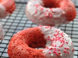 Red Velvet Donuts with Cream Cheese Icing