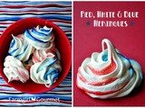 Red, White & Blue Meringues