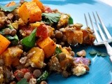 Warm Butternut Squash, Lentil & Feta Salad