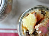 Warm Potato Salad with Sausage & Cotija