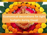 Economical decorations during Diwali Festival