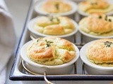 Artichoke Souffle w/ Goat Cheese and Thyme