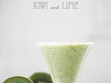 Avocado Smoothie with Kiwi and Lime