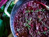 Beet Braised Lentils