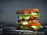 Caprese Grilled Cheese with Arugula Pesto