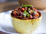 Enchilada Stuffed Spaghetti Squash