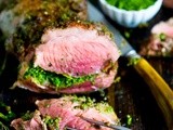 Herb Crusted Leg of Lamb with Mint Gremolita