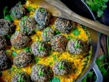 Lentil Meatballs with Indian Fenugreek Sauce
