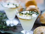Meyer Lemon Gimlet with Thyme Simple Syrup