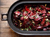 Moroccan Roasted Beets w/ Balsamic Glaze, Pomegranate and Pistachio