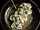 Roasted Cauliflower with Coriander, Caraway and Garlic