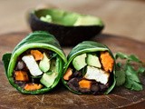 Roasted Yam Collard Green Wrap