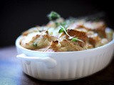 Savory Leek Bread Pudding