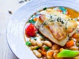 Sea Bass with Cannellini  Bean Stew