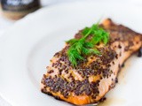 Simple Mustard Crusted Salmon