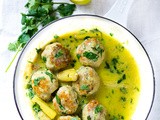 Thai Turkey Meatballs with Lemongrass Coconut  Sauce