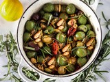 Warm Rosemary Olives with Chili Threads