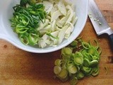 Cabbage and Leeks in Grainy Mustard Sauce