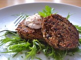 Quinoa and Black Bean Burgers with Lemon and Horseradish Aioli