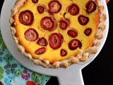 Strawberry and Yogurt Custard Pie