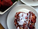 Strawberry Rhubarb Cinnamon Rolls