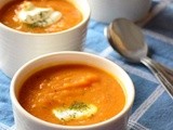 Yam and Carrot Soup with Ginger