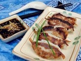 Pork and Chives Yaki-Gyozas and Gyoza Wantons in Miso