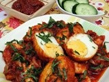 Sambal Egg and Prawns