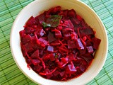 Beetroot Kootu /Coconut Curried Beets