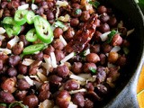 Black Garbanzo Bean Salad/ Kala Channa / Karuppu Konda Kadala Soondal / Sundal