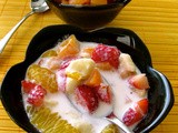 Fruit Salads: Topped With Creme Fraiche or In Fresh Cream