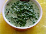 Mor Keera Kootu / Spinach In Yogurt Sauce