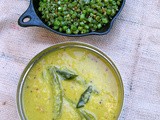 Murungakka Porucha Kozhambu / Drumstick In Lentil Coconut Sauce