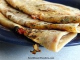 Ricotta Cheese Sun Dried Tomato And Basil Paratha: An Indian Italian Fusion